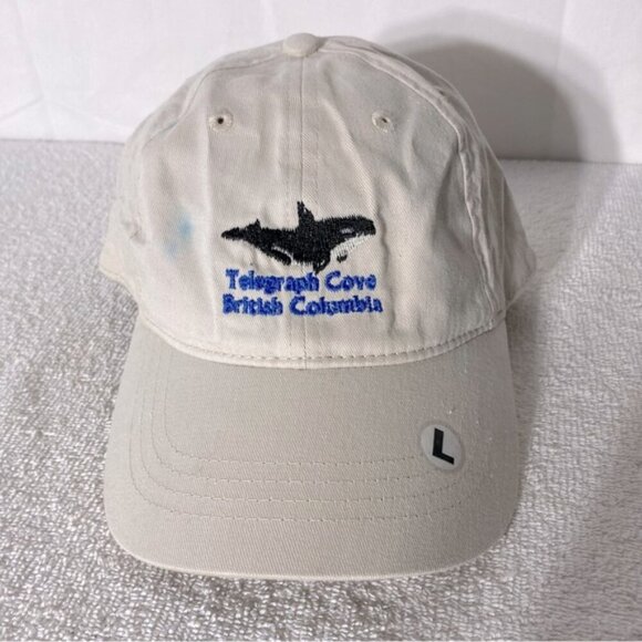 5/$25 Telegraph Cove British Columbia Beige Embroidered Adjustable Fit Ball Cap - Picture 1 of 14